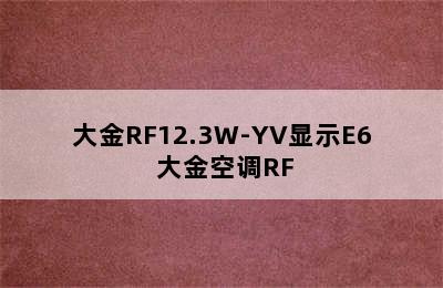 大金RF12.3W-YV显示E6 大金空调RF